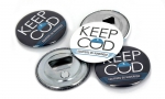 Panachage de décapsuleurs ronds aimantés 56mm.
Visuel : 'Logo Keep Cod, équipiers du numérique.'